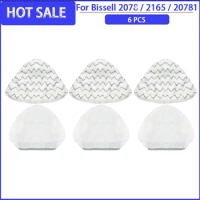 Washable Microfiber Mop Pads for Bissell PowerEdge / PowerForce Lift-Off Steam Mop 2078 /2165 / 20781/ Vacuum Cleaner Parts