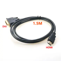 For XBOX HDTV ProjectorTV BOX HDMI-compatible to DVI HD Cable 1080P 3D DVI to HD Cable DVI-D 24+1 Pin high-definition cable