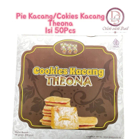 [Kode1] Kue Pie Kacang Theona isi 50Pcs | 10Pcs | Pie Susu Pandawa