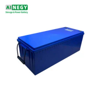 Lithium Iron Phosphate Battery 12V250Ah 2000 Cycles Liion 18650 Recyclable AGV Car Industrial Power AINEGY