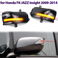 Lampu Isyarat Belok LED Cermin Sisi, Dikawal oleh Dynamic, Untuk Honda Fit Jazz GE6 GE8 Insight ZE2 