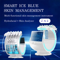 Multifunctional Hydrogen Oxygen Jet Facial Spray Cool Hammer Skin Analyzer Face Lifting Newest Deep Clean Skin Beauty Machine