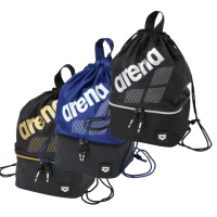 【arena】游泳包 2室抽繩背包 游泳包字母印花設計男女乾濕分離游泳便攜背包收納包(ASS4737)