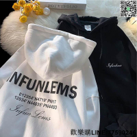 【歡樂購】重磅純棉連帽衛男 美式復古oversize潮牌ins風 潮流hiphop連帽外男生 帽t 大學t長袖
