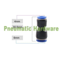 Fitting pneumatic selang 6 mm x 4 mm Reducer Connector PG 6 - 4 KB57