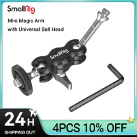 SmallRig Mini Magic Arm with Dual Universal Ball Head, Adjustable Magic Arm for Monitor, Microphone, LED Video Light 3238