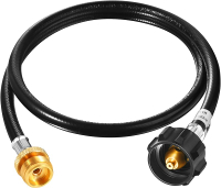 GasSaf 4FT Propane Hose Propane Adapter Hose 1lb to 20lb Propane Tank Connection Propane Gas Hose Su
