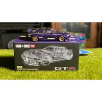 Mini GT x Kaido House Nissan Skyline GT-R R33 072 Kaido Works Ungu