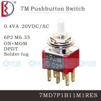 7MD7P1B11M1RES Pushbutton switch Q27 DPDT reset 1ON 1MOM