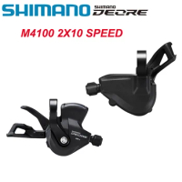 Shimano Deore M4100 2x10S Shifter Lever Groupset for MTB Bike Clamp Band SL-M5100-2L SL-M4100 10V 20V Shifter Original parts