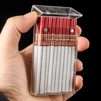 1pc Ins PC Clear Cigarette Case (20 Capacity) Shining Cigarettes Box Portable Cigarette Holder Container for Smoker Slim