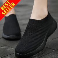 QINGSHUI Sepatu Kets Slip on Wanita Terbaru Tahun Ini Kekinian Viral,Sepatu Wanita Model Terbaru,Ber