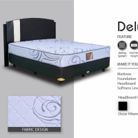 springbed central type deluxe divan dan sandaran jasmine uk.180x200