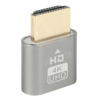 4K HDMI-Compatible Dummy Plug Virtual Monitor Display Emulator 3840x2160 Virtual Display Adapter Headless Ghost Display Emulator