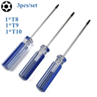 3PC T8 T9 T10 Precision Magnetic Screwdriver For Xbox 360 Wireless Controller Multi-tool Kit Manual Tools Wireless Controller