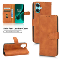 For OnePlus Nord CE3 Phone Case Skin-feel Leather Card Slot Flip cover Case For OnePlus Nord CE3 CE3Nord CE3 Magnetic Book Stand