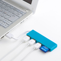 集線器+讀卡器3口分線器多功能多USB接口擴展HUB轉換器