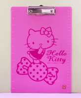 【震撼精品百貨】Hello Kitty 凱蒂貓~三麗鷗 KITTY 日本A4文件夾/板-粉糖果#96661