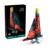 福利品【LEGO 樂高】科技系列 42174 Emirates Team New Zealand AC75 遊艇(帆船模型 居家擺設 禮物 收藏品)