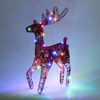 聖誕節裝飾鐵藝鹿聖誕鹿發光鹿家庭聚會聖誕節裝飾戶外裝飾