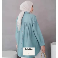 [PROMO PRODUK] Kemeja Linen Wanita Oversize LD 120 Termurah Berkualitas Hana Denim