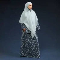 Lozy Hijab - Aluna Denim Set (Set Blouse Skirt Jeans Bahan Cotton Denim Unfinished Look) Tides Denim