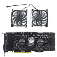 2 FAN New 4PIN CF-12915S DC 12V 0.35A suitable for INNO3D GeForce GTX 1070 1070Ti 1080 1080Ti P104-100 Twin X2 replacement fan