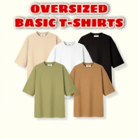 KAOS POLOS OVERSIZE COTTON COMBED 24s PRIA & WANITA TSHIRT OVERSIZED BAJU OVERSIZE KOREA Panjang Tan