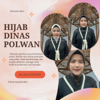 Jilbab Bergo Dinas Polwan Premium Quality