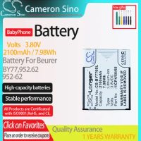 CameronSino Battery for Beurer BY77,952-62, fits 1ICP4/50/60-210AR.BabyPhone Battery.