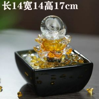 全城熱賣 - 八方招財聚寶盆流水擺件客廳玄關風水辦公室迴圈加濕開業喬遷送禮四方納福-陶瓷黑