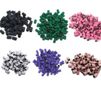 1000pcs Colored Electric Nail Machine Nail Drill Bits Sanding Bands Set For Nail Drill File Acrylic Nails Gel Removing Pedicure