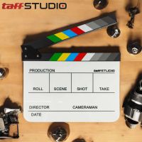 TaffSTUDIO Profesional Clapper Board Colorful Acrylic