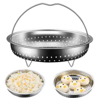 304 Stainless Steel Rice Cooker Steamer Basket Thickened And Deepened Steam Basket Cookware Steamers Parts