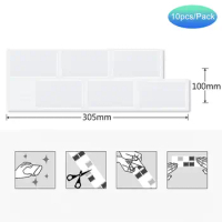 10 sheets --Bathroom &amp; Kitchen 3D Waterproof Wall Sticker Tiles DIY White Subway Wallpaper