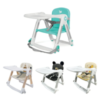 【贈椅墊+收納袋】APRAMO FLIPPA摺疊式兒童餐椅(多款可選)原QTI
