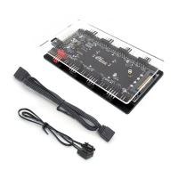 ฮับโอนคัลเลอร์ RGB, คุณภาพสูง, การแปลง 12V เป็น 5V, อินเทอร์เฟซ SATA, ตัวแปลง RGB