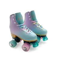 Con patin lăn unisex cho người lớn hàng mới, hai hàng bánh xe / con patin bốn bánh có màu sắc chuyển