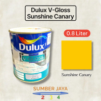 Cat Dulux V-Gloss Sunshine Canary | Cat Kayu Dan Besi Dulux Interior Exterior Free Amplas Dan Kuas