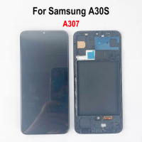 A30S Display For Samsung Galaxy A30S A307F A307 A307FN LCD Display Touch Screen Digitizer Assembly With Frame Replacement