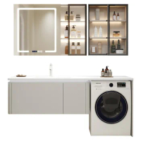 Laundry cabinet combination bathroom sink cabinet intelligent mirror