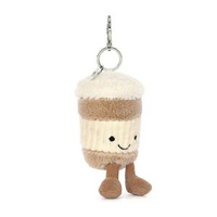 Jellycat Amuseables Coffee-To-Go 咖啡外帶杯匙扣掛飾 療癒包包配件 [平行進口]