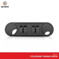 Colokan Tanam Meja 4 Lubang Outlet Meja Groumet Meja (Baru)