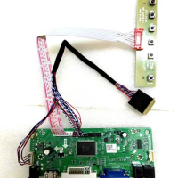 Yqwsyxl Control Board Monitor Kit for LTN133AT17-305 HDMI+DVI+VGA LCD LED screen Controller Board Driver