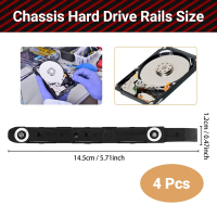 Ray gắn Ổ cứng khung gầm, Cooler Master, 4 gói, Ray khung gầm cho giá đỡ HDD 3,5 inch của Cooler Mas