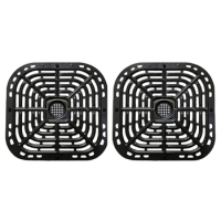2023 New 2 Pieces Air Fryer Tray Air Fryer Grill Pans Air Fryer Accessories for Instants 6QT Air Fryers Dishwasher Safe