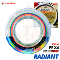 Senar Benang PE X4 150 Meter Warna Warni Fukushima Radiant