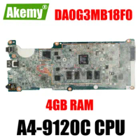 DA0G3MB18F0 For HP Chromebook 11A G6 EE Laptop Motherboard With A4-9120C CPU 2GB/4GB RAM 16GB EMMC L51910-001 100% Tested