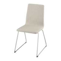 LILLÅNÄS 餐椅, 鍍鉻/gunnared 米色