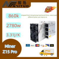 New antminer Zcash Miner Z15 Pro 860KSol 2780W 3.31J/KSol ZEC ZEN Equihash Air-cooling Miner